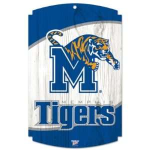  Memphis Tigers Wood Sign Graphics Antique Matte Finish 