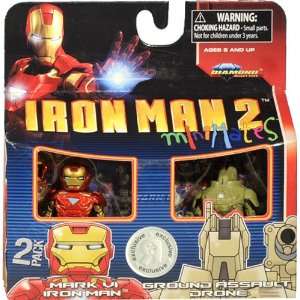  Iron Man 2 Movie Exclusive Minimates Mini Figure 2Pack 