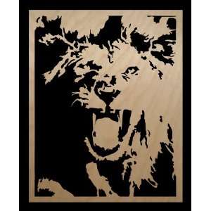 Roaring Lion By Scroll Saw Pictures   8 X 10 X 1/4 