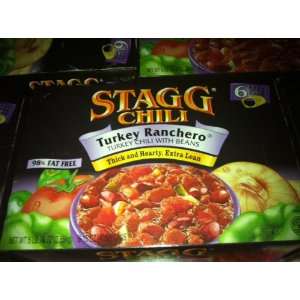 Stagg Turkey Ranchero chili with beans, 6 15 oz. easy open cans in a 