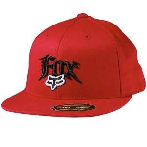 Fox Racing Vertigo Fitted Mens Flexfit Race Wear Hat/Cap   Color: Red 