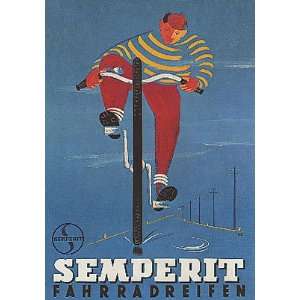  SEMPERIT FAHRRADREIFEN Vintage Bicycle Giclee Reproduction 