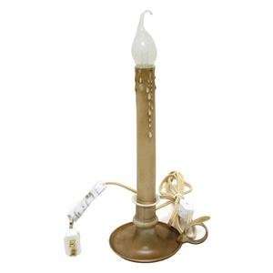   Gerson 60786   9 Electric Antique Ivory Candle Lamp: Home Improvement