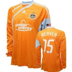 Cam Weaver Game Used Jersey Houston Dynamo #15 Long Sleeve Home 