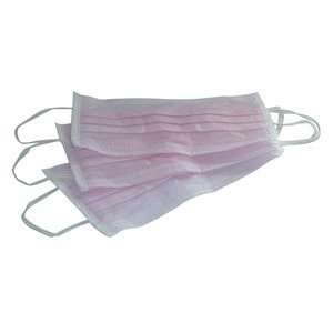  Cotton Orchid Disposable Pink Earloop Face Mask Qty 50 
