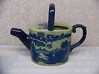 ironstone victoria ware flow blue green water pitcher expedited 