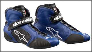 Alpinestars fire nomex FIA shoes Tech 1T blue size 5 US  