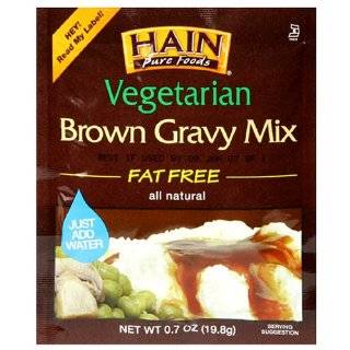 Hain Pure Foods Vegetarian Brown Gravy Mix, .7 Ounce Packets (Pack of 