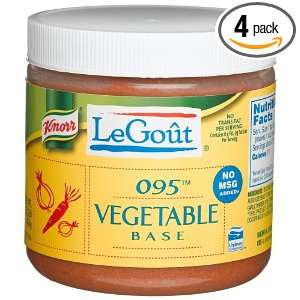 LeGout 095 Vegetable Soup Base, 16 Ounce Plastic Containers (Pack of 4 