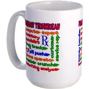  Pharmacy Technician Funny Large Mug by CafePress 