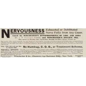  1905 Vintage Ad Winchester Pill Tonic Medical Quackery 