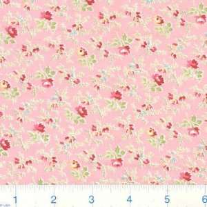  45 Wide London Lawn Small Flowers Pink Fabric By The 