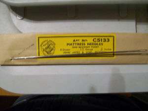 NEW from OLD STOCK 8 INCH LONG MATTRESS SEWING NEEDLES  