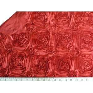 Red Rosette Satin Fabric Backdrop for Maternity, Newborn 