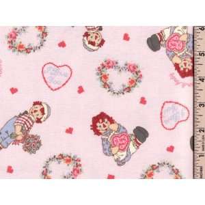   Ann & Andy I Love You Pink Flannel Fabric: Arts, Crafts & Sewing