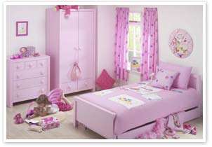 Girls Pink Cotton Bedding Duvet Cover or Bedroom Curtains or Cushion 