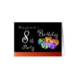  8th Birthday Party Invitation   Gifts Card Toys & Games