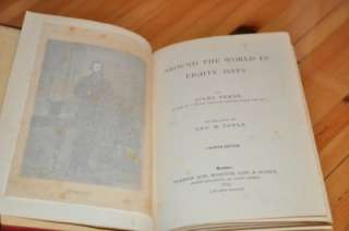 AROUND THE WORLD IN EIGHTY DAYS~JULES VERNE~1ST EDITION THUS 1875 
