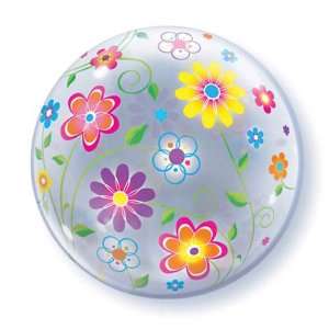   Spring Floral Pattern 22 Bubble Balloon Party Supplies Toys & Games