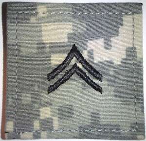 US Army ACU Rank E 4 Corporal Velcro Uniform Patch New  