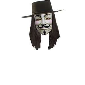  V For Vendetta Official Deluxe Hat, Mask, Wig Combo 