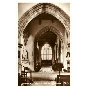   Postcard Interior of Rye Church, showing Pendulum, Rye England UK
