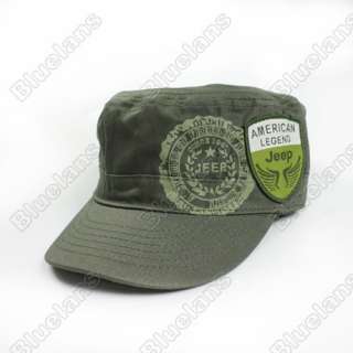 American Legend Jeep Military Style Flat Army CAP Vintage Hat Military 