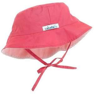 UV Protective Reversible Hat   Hot Pink/White 6 18 Months