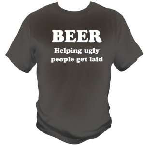   People Get Laid Bar Drinking Shirt Funny Shirt size Small Color Black