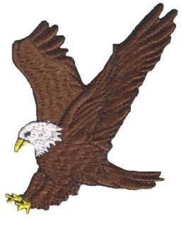 American Bald Eagle Embroidered Iron On Patch W0081  
