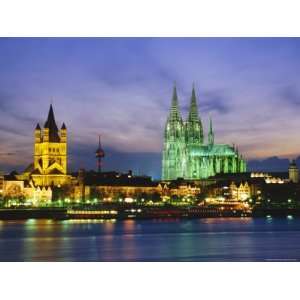  The River Rhine and Cathedral, Cologne, North Rhine 