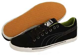 New PUMA Benecio Cord Leather Men Shoes US 11.5 EU 45 Black / Gray 