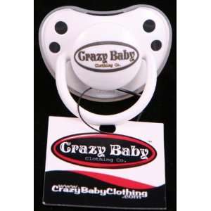  Pacifiers Crazy Baby Clothing Co. Logo Pacifier Baby