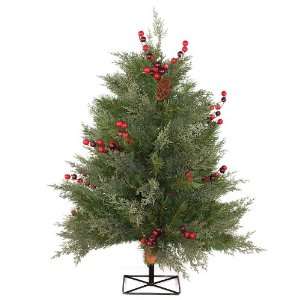   96702 Cedar Berry and Cones Tabletop Tree, 3 Foot: Home & Kitchen
