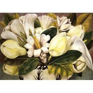   Art Reproductions and Oil Paintings Magnolias Oil Painting Canvas Art