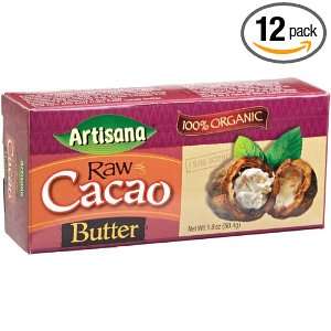 Artisana Raw Cacao Butter, 1.8000 Ounce (Pack of 12)  