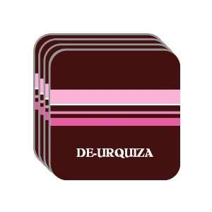  Personal Name Gift   DE URQUIZA Set of 4 Mini Mousepad 
