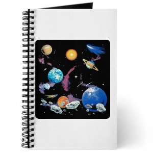 Journal (Diary) with Solar System And Asteroids on Cover