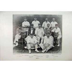   1895 Kent Cricket Team Hewitt Photograph Marchant Kemp