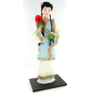  Japanese Dress Girl Doll Geisha Statue Sculpture Asian 