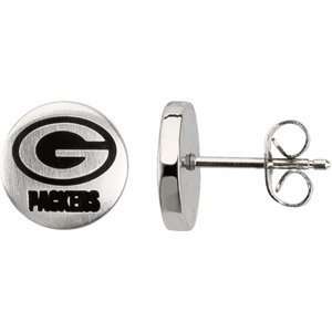  Green Bay Packers Logo Stud Earrings Jewelry