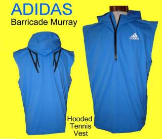110 ADIDAS BARRICADE Andy Murray TENNIS Jacket VEST M  