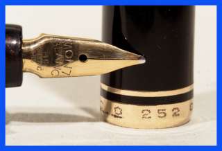 Montblanc Füller N° 252 mit M   mittel starker 14ct Gold Feder Bj 