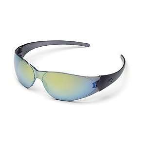 Crews CK118 CheckMate Safety Glasses   Rainbow Mirror Coated Lens 