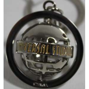 Universal Studios Nickel Spinning Globe Keychain