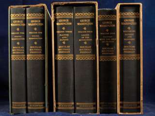 DOUGLAS SOUTHALL FREEMAN GEORGE WASHINGTON FIRST EDITION 6 VOLUME 