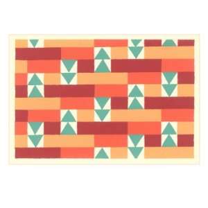 Geometric Pattern with Triangles Premium Giclee Poster Print, 18x24