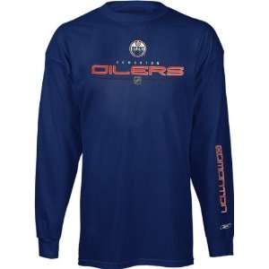  Edmonton Oilers Futuristic Long Sleeve T Shirt: Sports 
