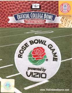2012 Vizio Rose Bowl Patch Wisconsin vs Oregon 100% NCAA Authentic 