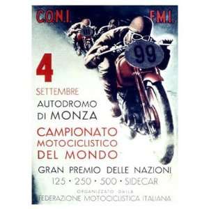  Autodromo Ducati Motorcycle Giclee Poster Print, 18x24 